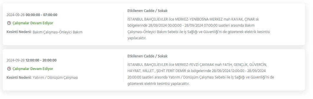 İstanbul'un 18 ilçesinde elektrikler kesilecek! BEDAŞ detayları açıkladı 19